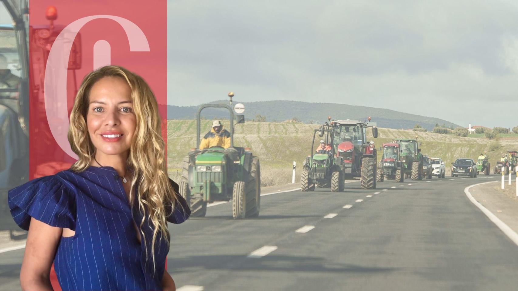 Tractorada en Almendralejo