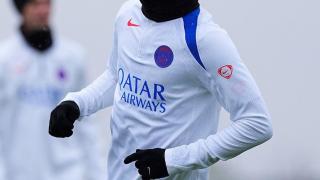 Dro en su primer entrenamiento con el PSG