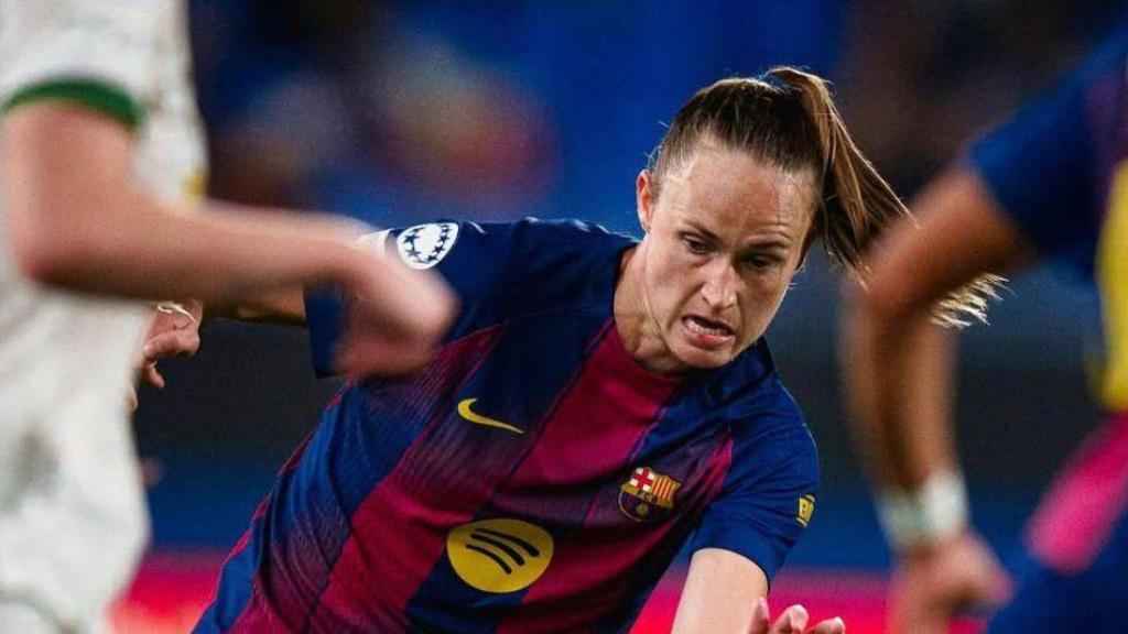 Caroline Graham Hansen en un partido con el Barça Femenino esta temporada 2025-26