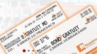 Abonos gratuitos de Rodalies