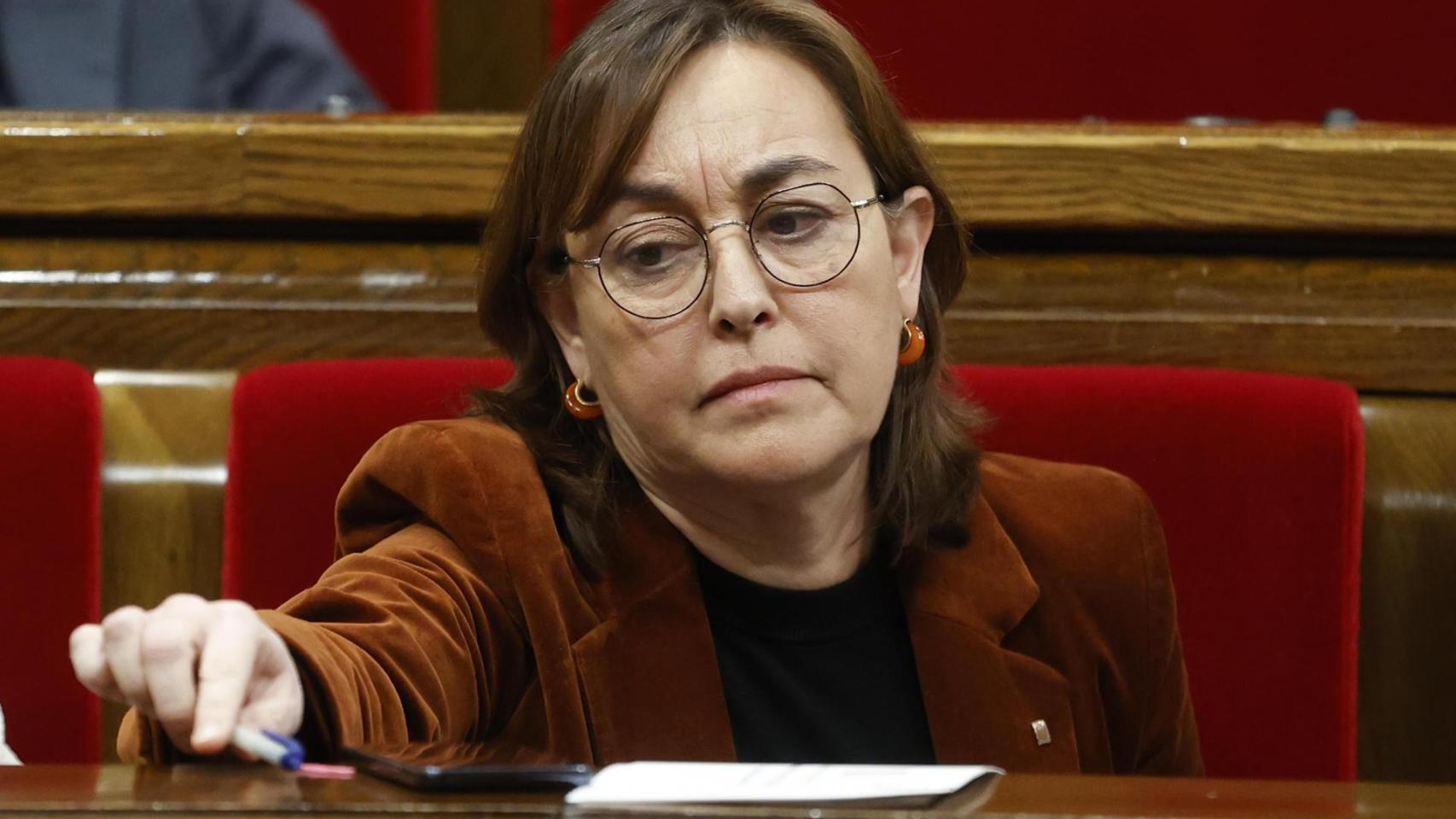 La 'consellera' de Territorio y portavoz del Govern, Sílvia Paneque, durante la sesión de control al Govern en el Parlament el 28 de enero de 2026