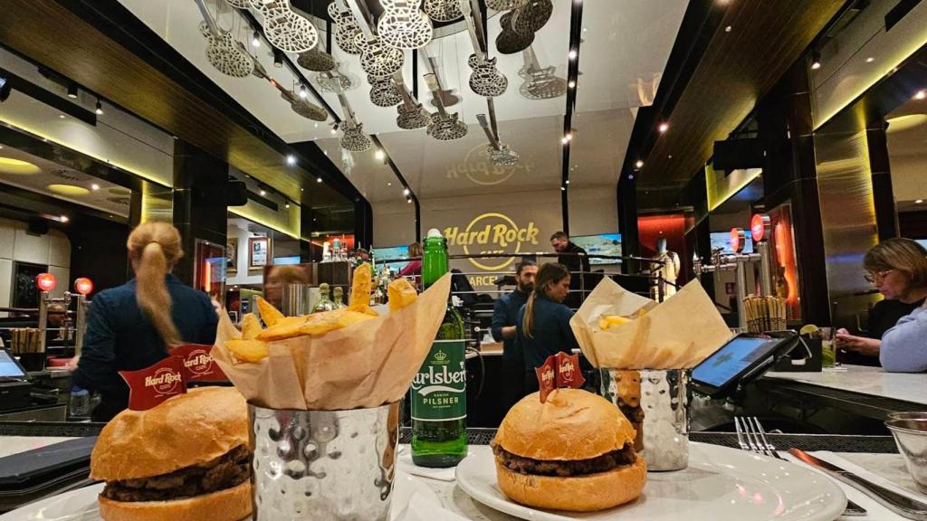Restaurante de Hard Rock en la plaza de Cataluña