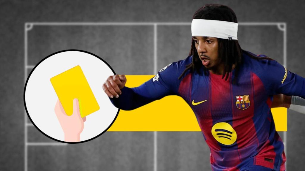 Tarjeta amarilla para Jules Koundé en el Barça-Copenhague