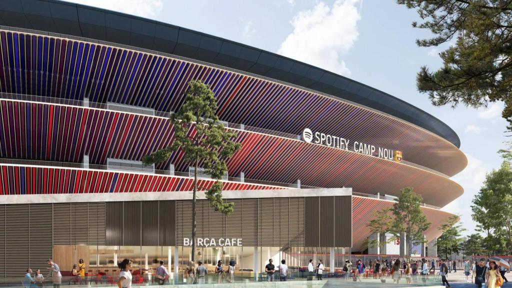 'Render' del futuro Spotify Camp Nou y el Barça Café