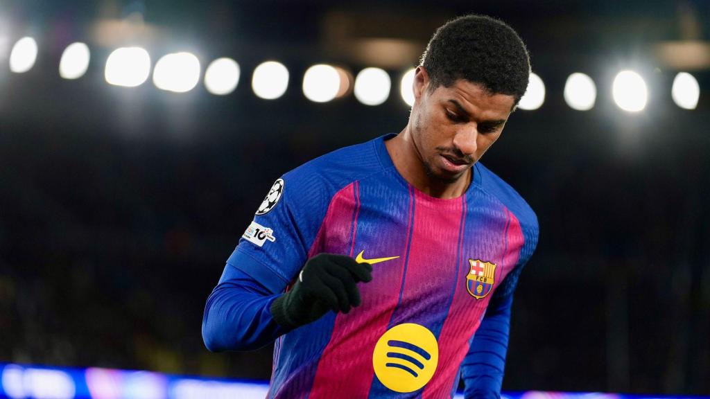 Marcus Rashford durant el Barça-Copenhaguen