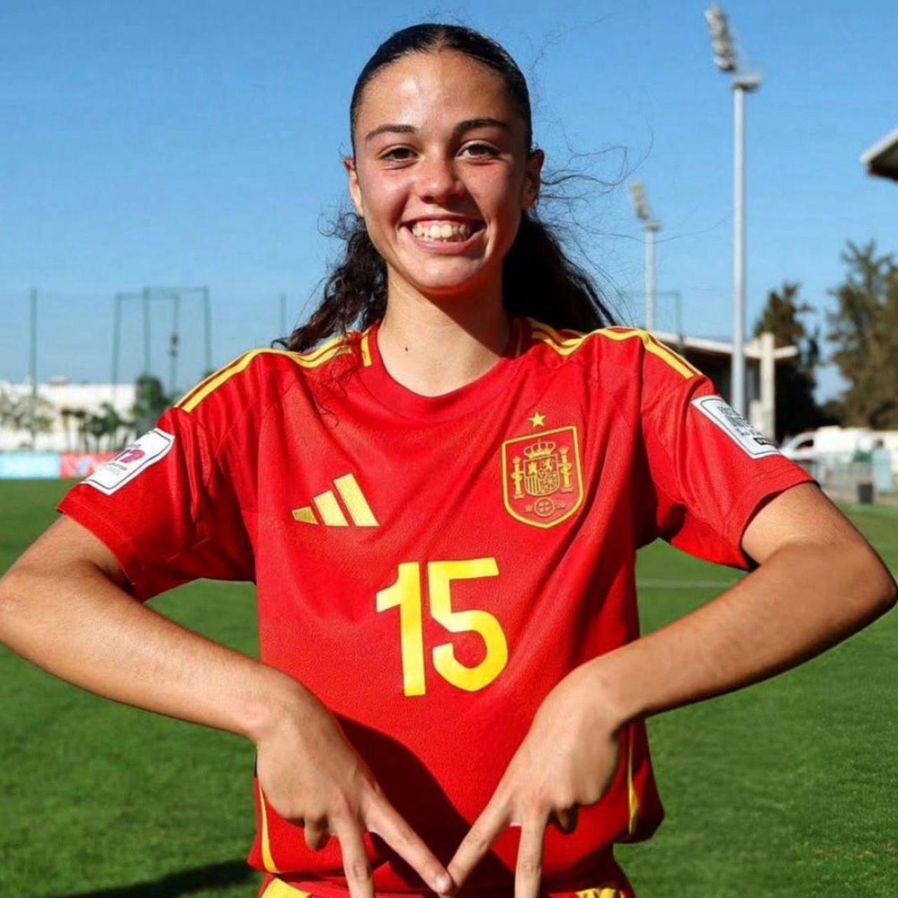 Carolina Ferrera amb la selecció espanyola