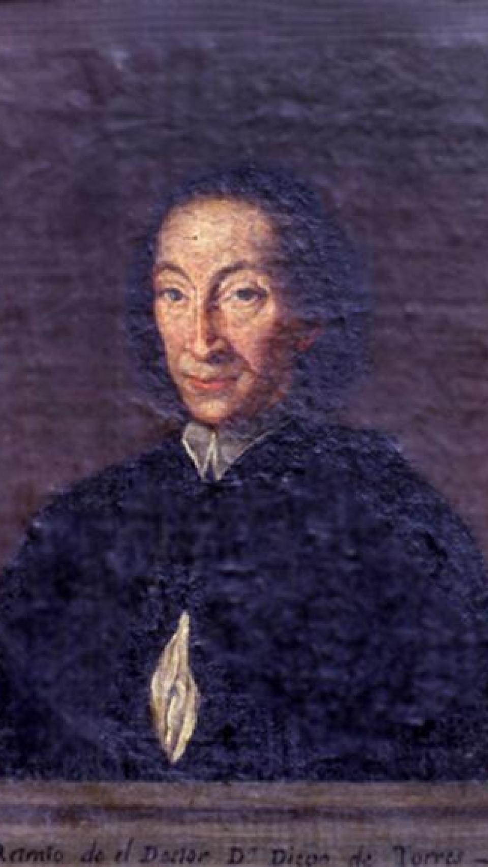 Retrat sobre taula de Torres Villarroel (1760)