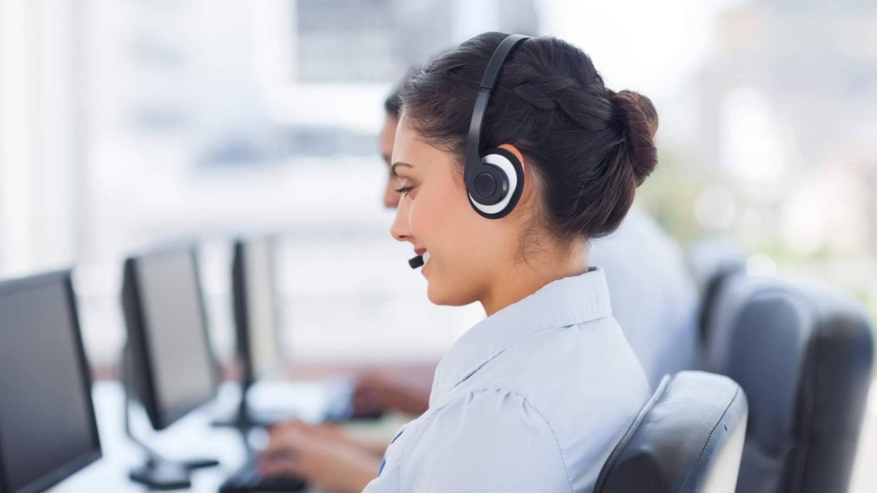 Trabajadora en atención al cliente