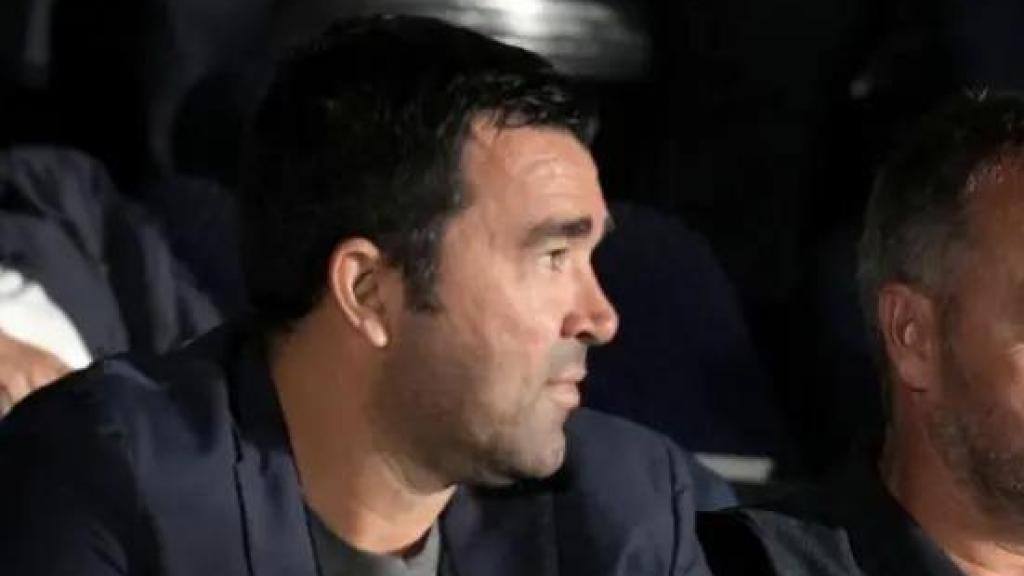 Deco, junto a Hansi Flick en un acto