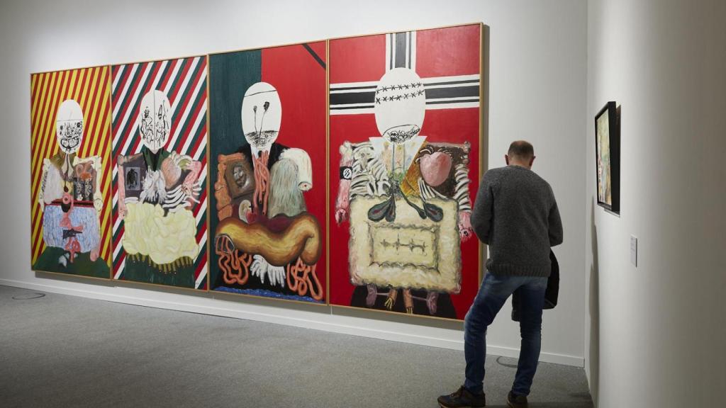 ‘Los cuatro dictadores’ (1963), de Eduardo Arroyo, en el Centro Neimeyer de Avilés (Asturias).