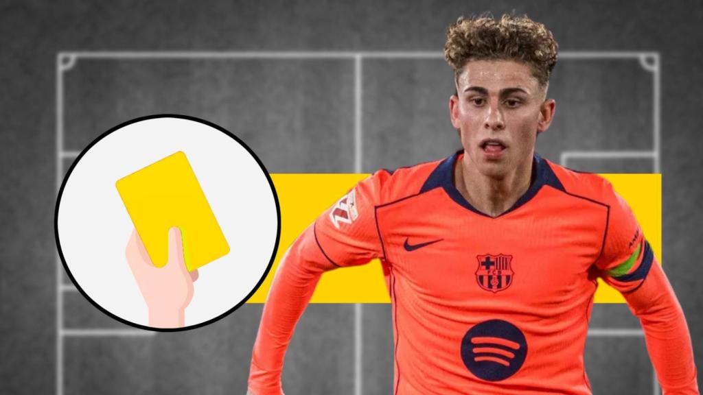 Tarjeta amarilla para Fermín López en el Elche-Barça