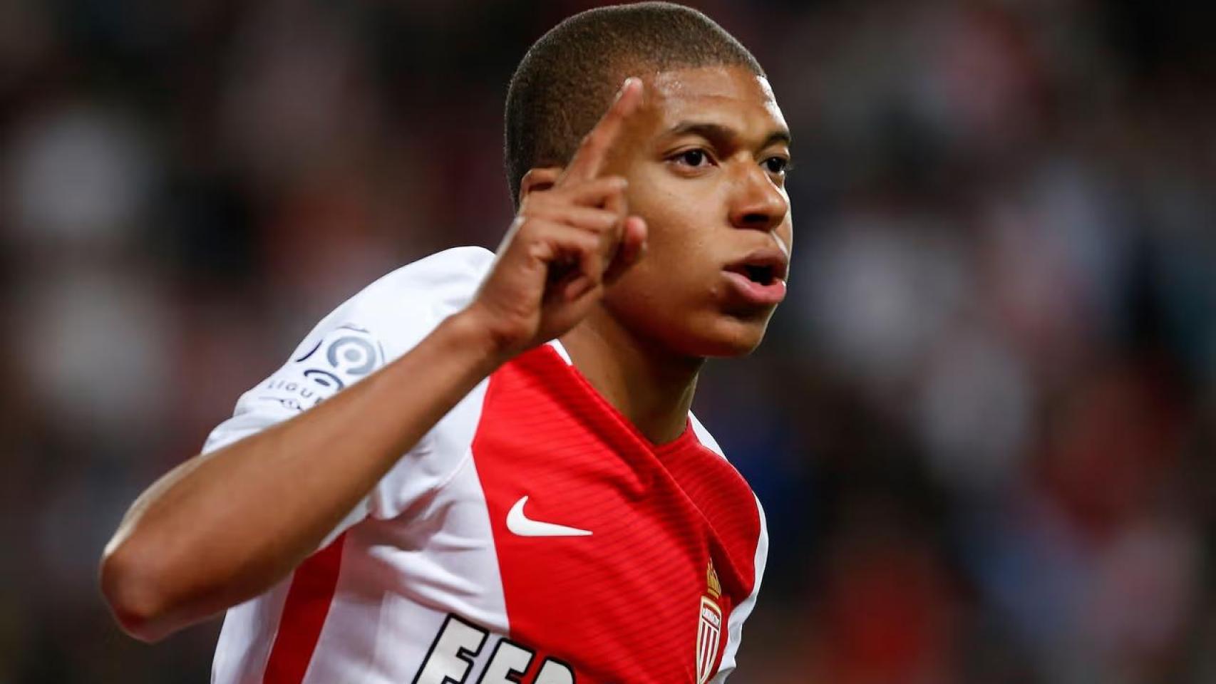 Kylian-Mbappé en su etapa como jugador del AS Monaco