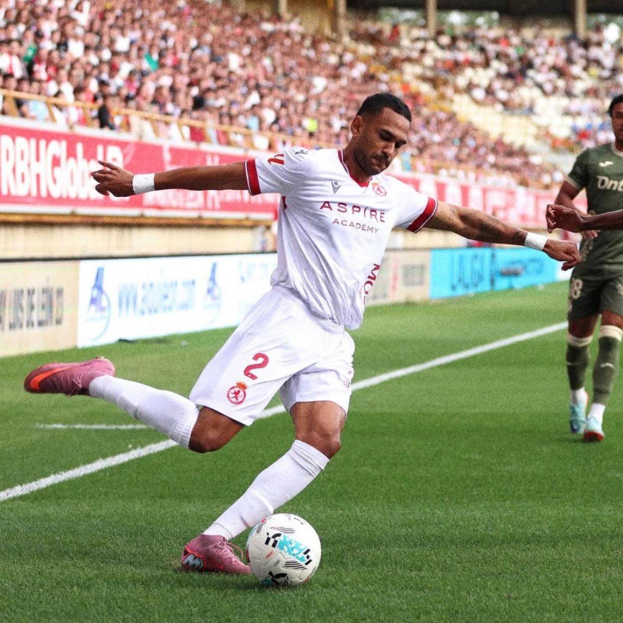Jordi Mboula en un partido con la Cultural Leonesa
