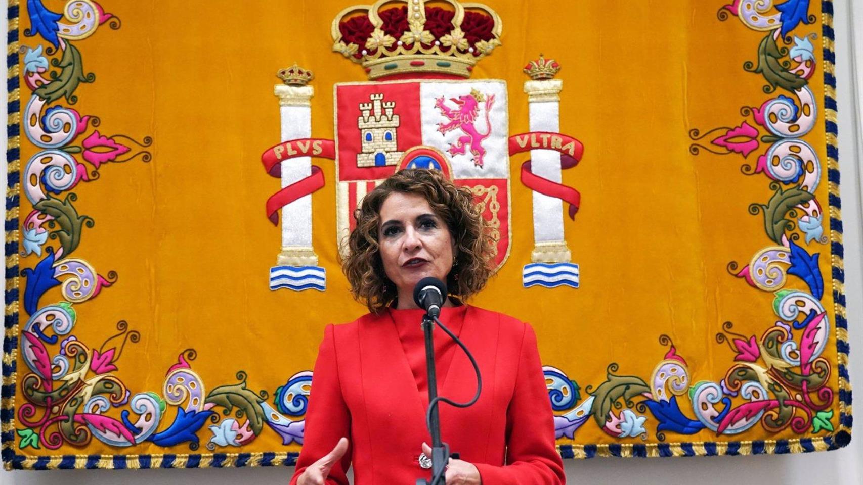La vicepresidenta primera y ministra de Hacienda, María Jesús Montero.