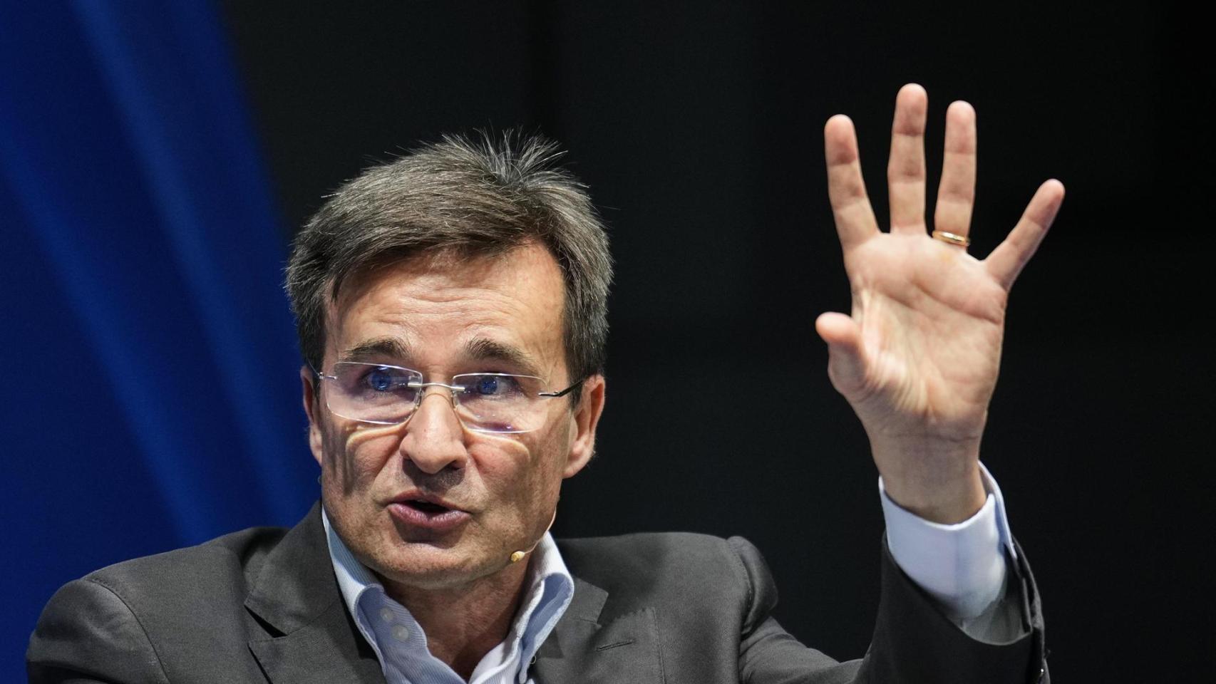 Marco Sansavini, presidente de Iberia, en un acto público