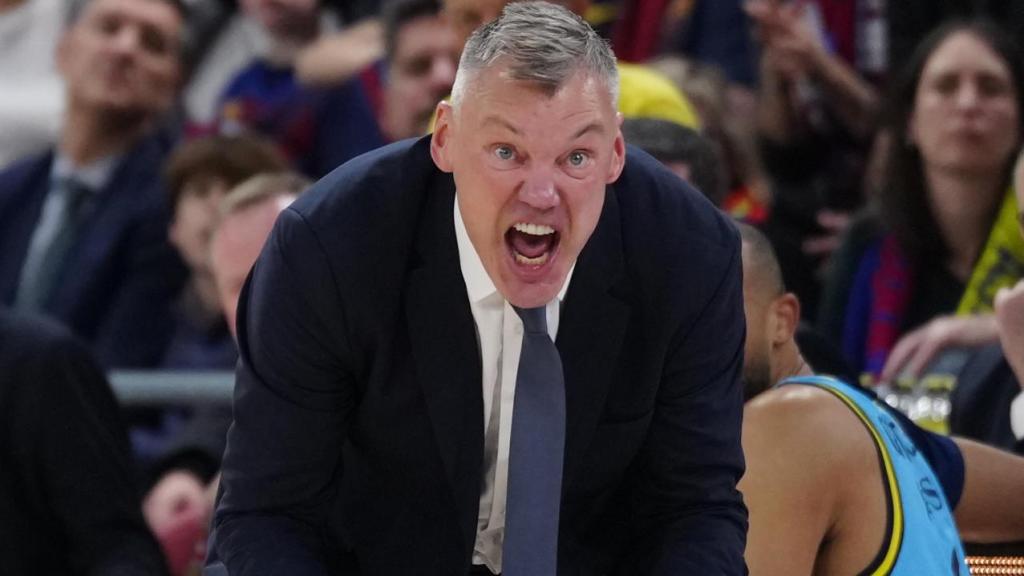 Sarunas Jasikevicius al Barça de bàsquet-Fenerbahce de l'Eurolliga
