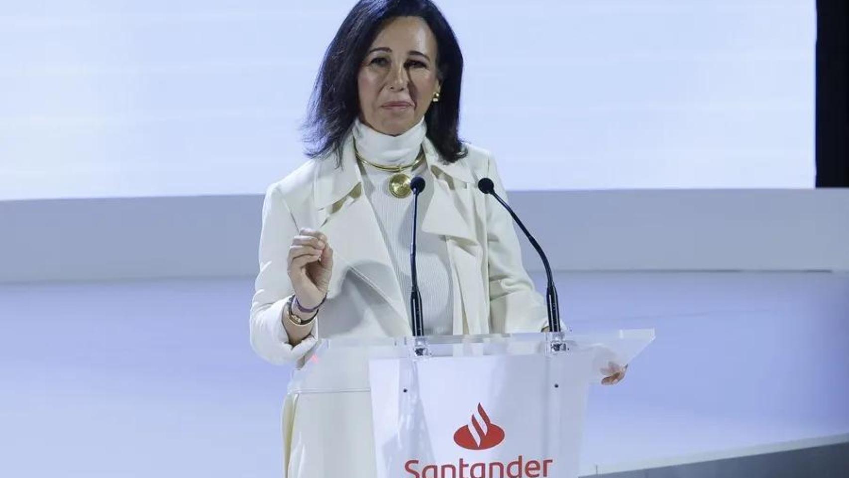 Ana Botín, presidenta del Banco Santander, en una imagen de archivo