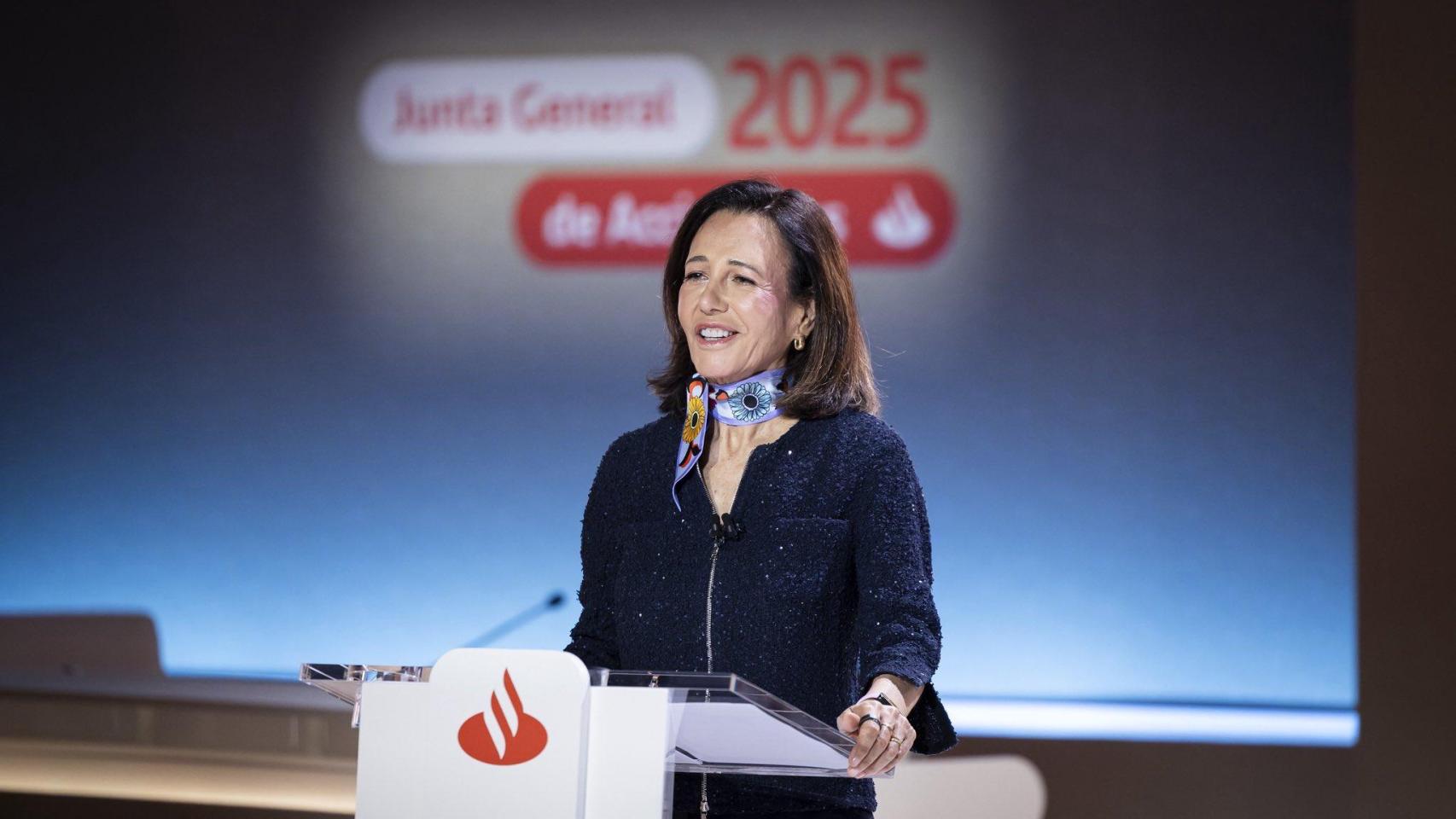La presidenta del Banco Santander, Ana Botín