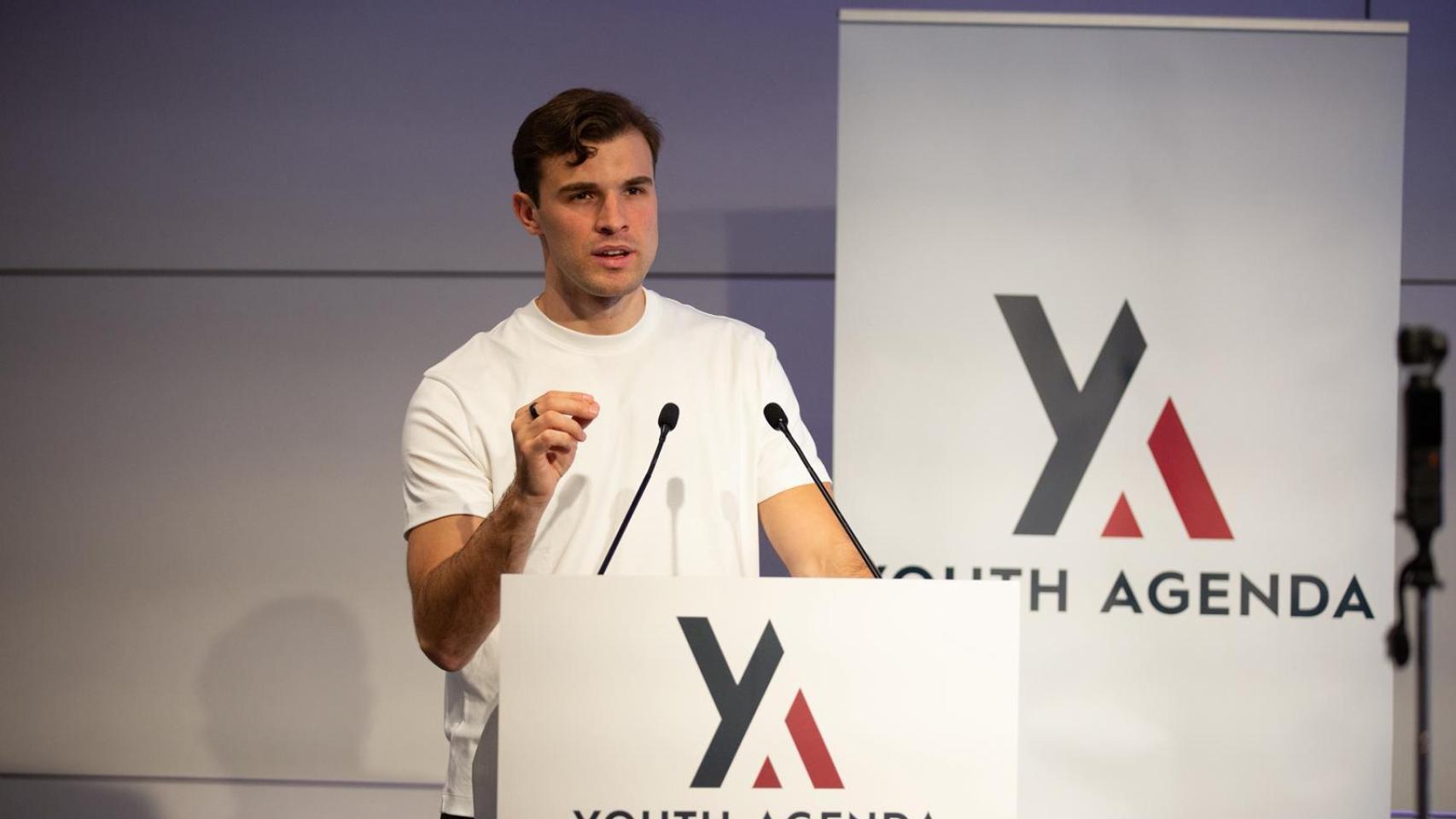 Tomàs Güell en la presentación de Youth Agenda