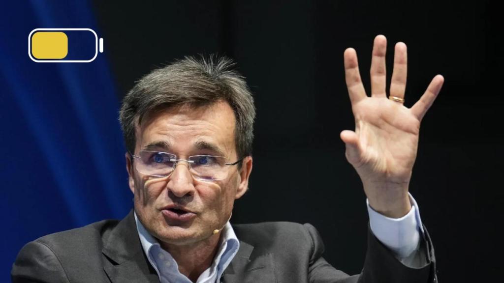 Marco Sansavini, presidente de Iberia, en un acto público