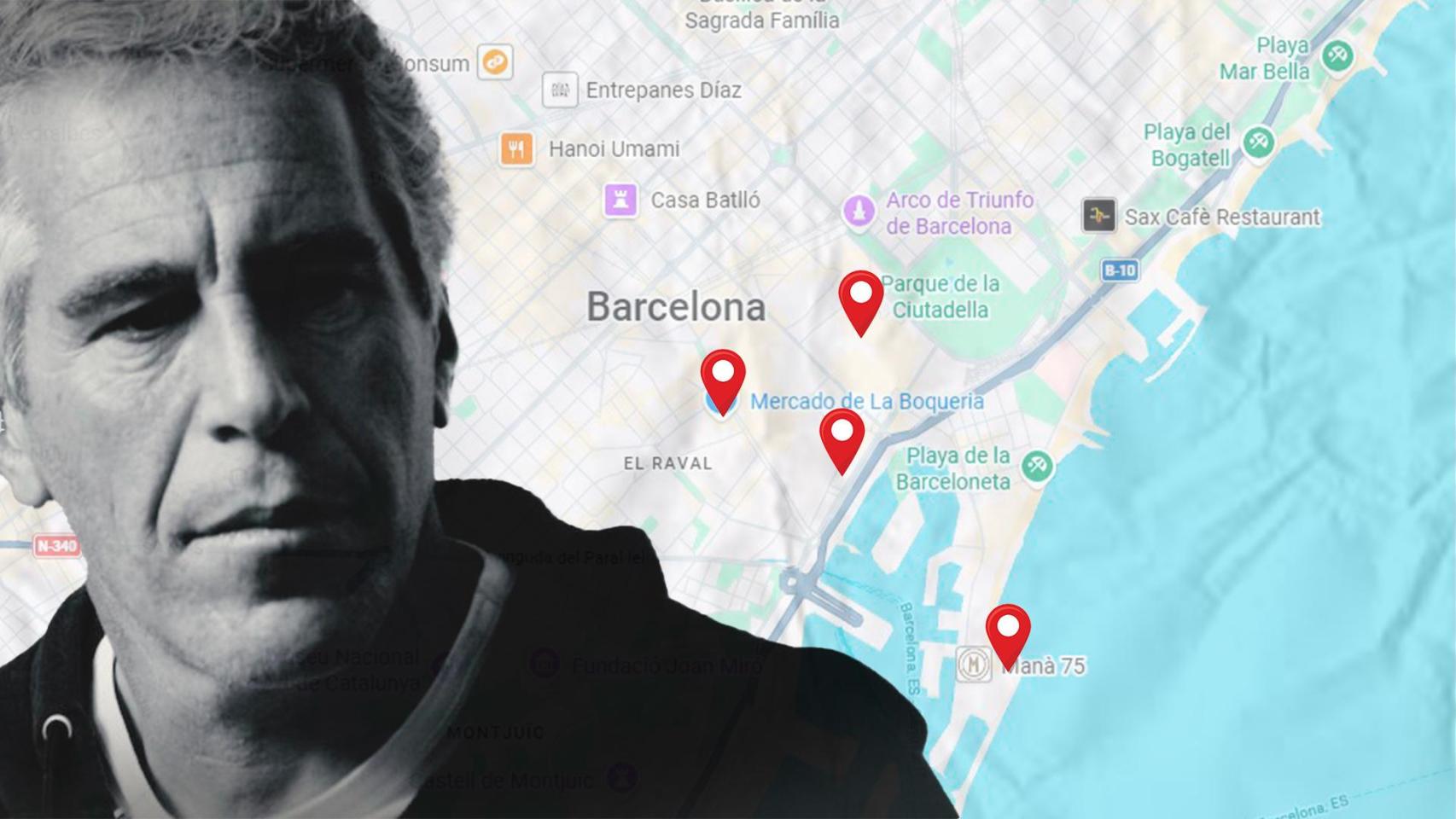 Jeffrey Epstein y sus lugares favoritos de Barcelona