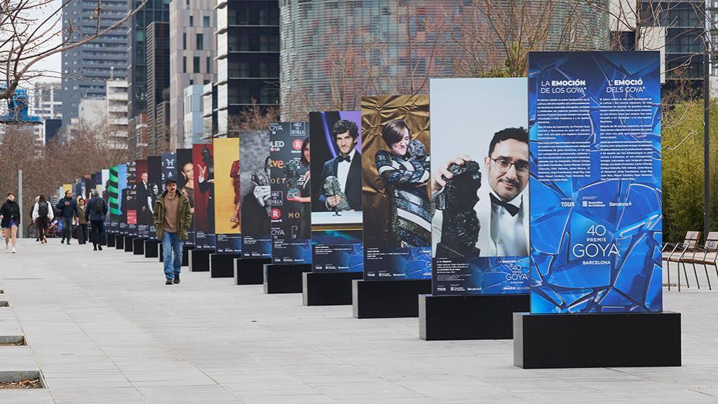 Exposición en Glòries con motivo de los Goya