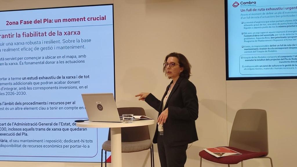 La directora de Estudios de Infraestructuras de la Cámara de Barcelona, Alícia Casart.