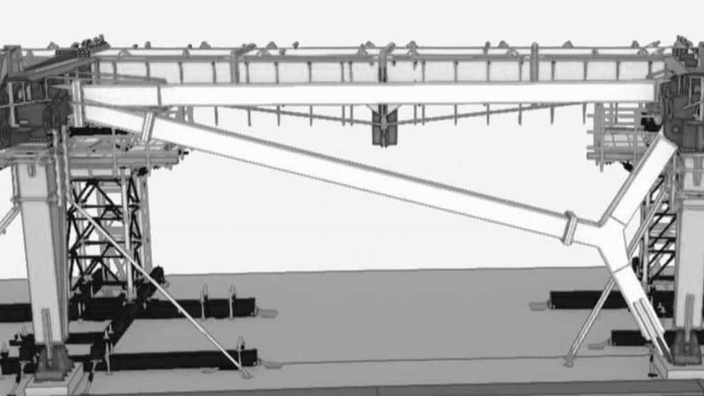 Planos de la instalación de los pilares de la cubierta del Spotify Camp Nou (1)