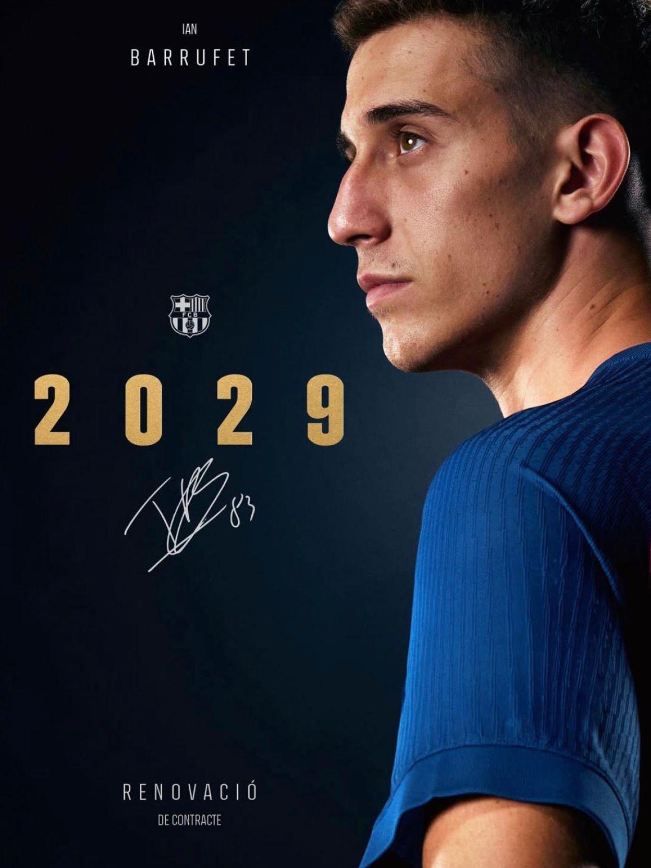 El Barça d'handbol anuncia la renovació d'Ian Barrufet fins al 2029