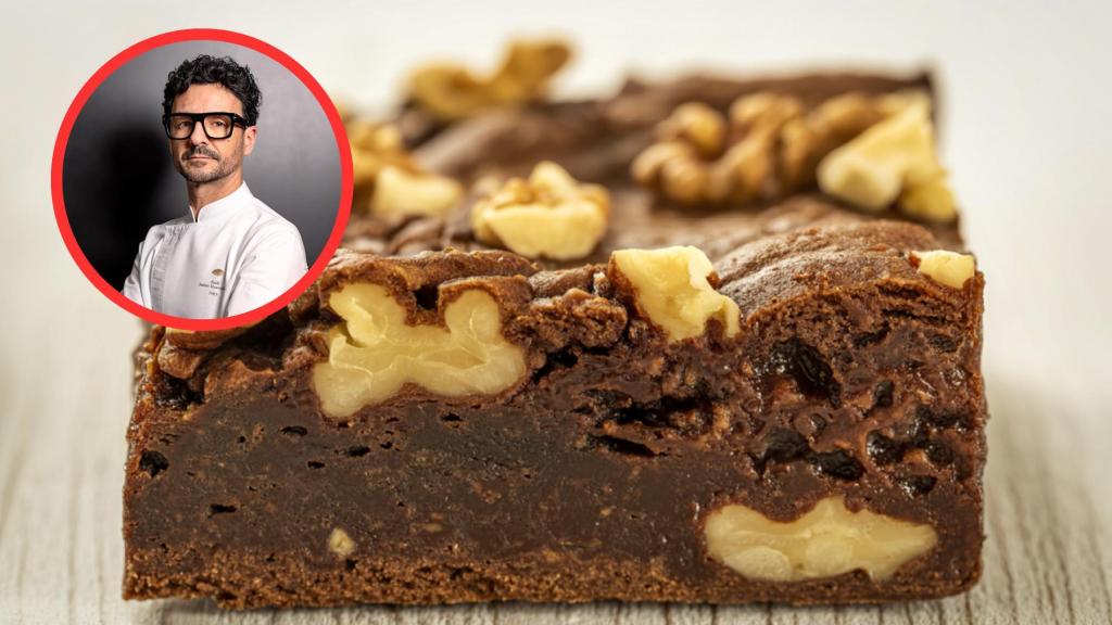 Raül Balam y bizcocho de nueces