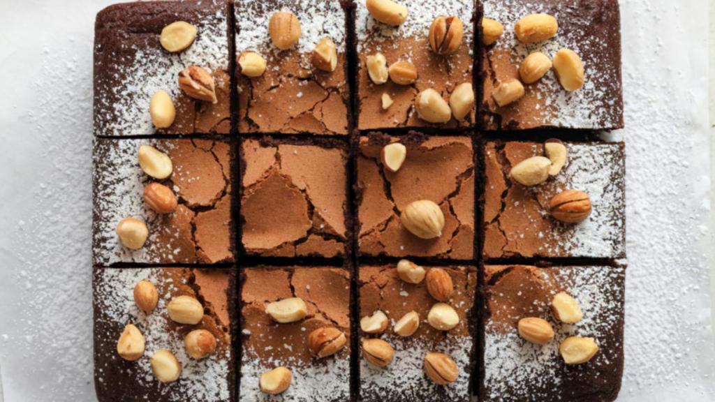 Bizcocho de chocolate y nueces