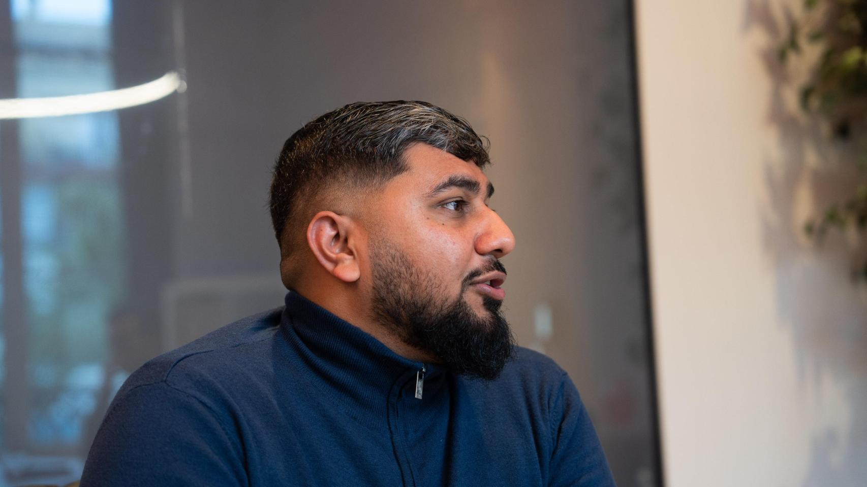 Muhammed Bilal, sindicalista de las VTC en Barcelona