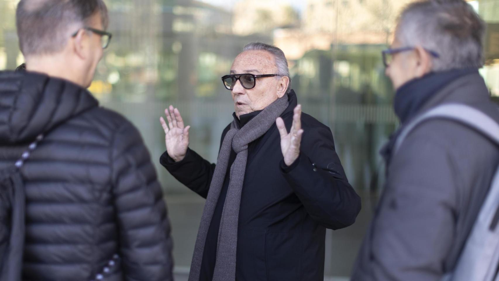 Joan Gaspart tras declarar en la Ciudad de la Justicia de Barcelona por el 'caso Negreira'