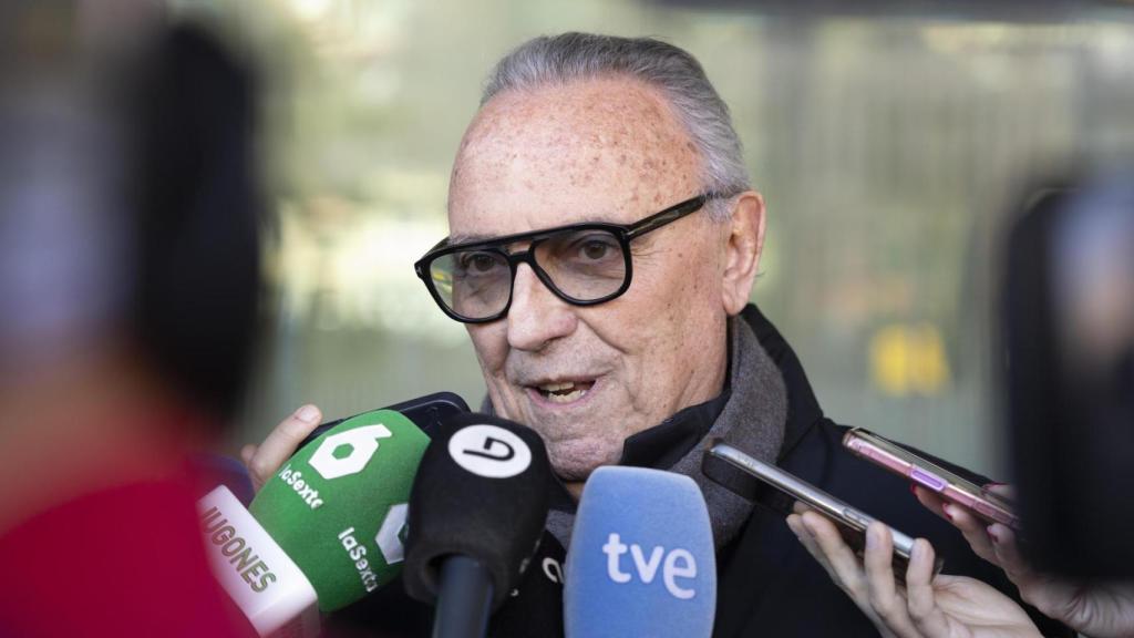 Joan Gaspart després de declarar a la Ciutat de la Justícia de Barcelona pel 'cas Negreira'