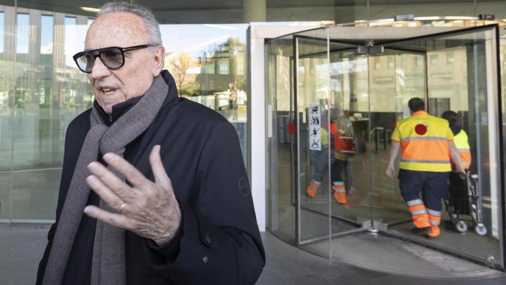 Joan Gaspart després de declarar a la Ciutat de la Justícia de Barcelona pel 'cas Negreira'