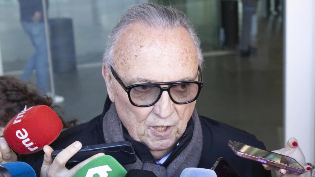 Joan Gaspart tras declarar en la Ciudad de la Justicia de Barcelona por el 'caso Negreira'