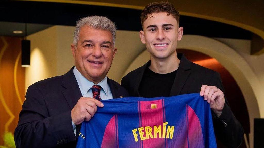 Fermín López renueva con el Barça hasta 2031