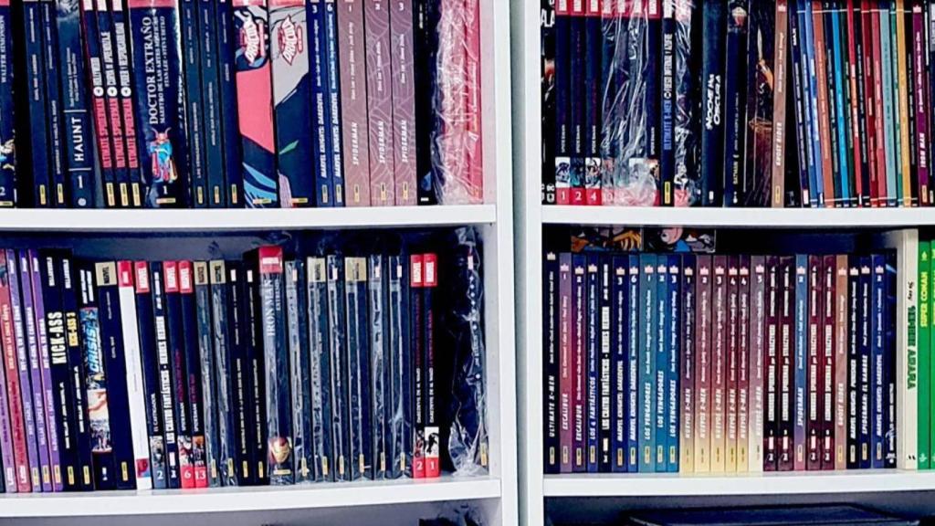 Estanterías con comics