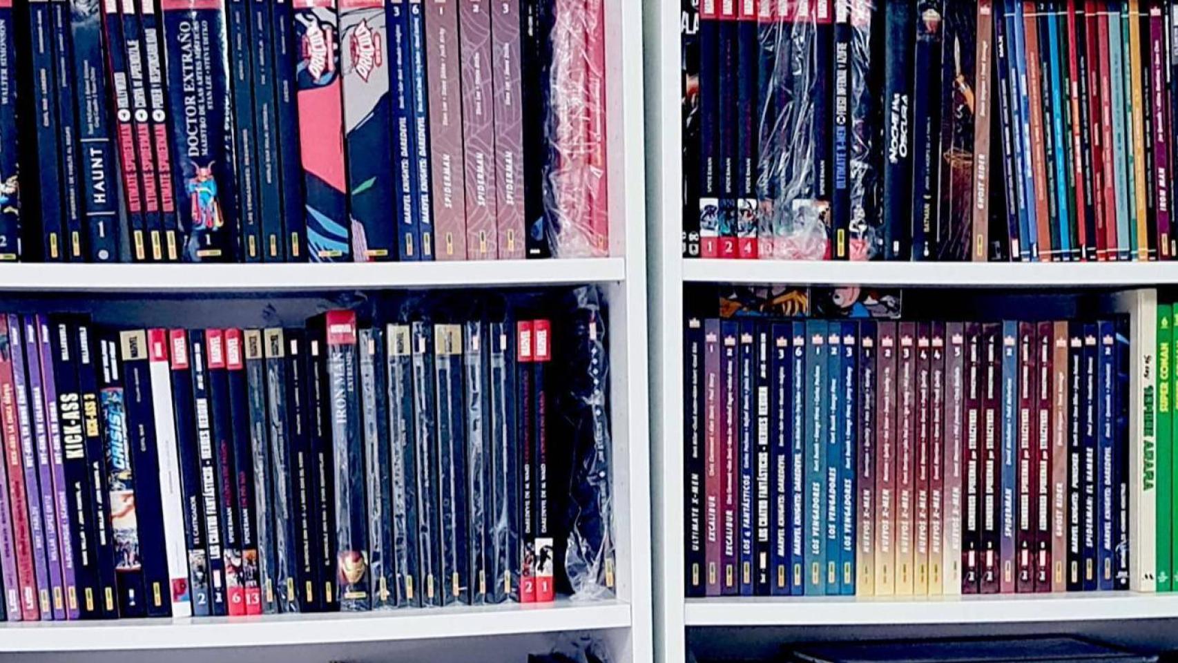 Estanterías con comics