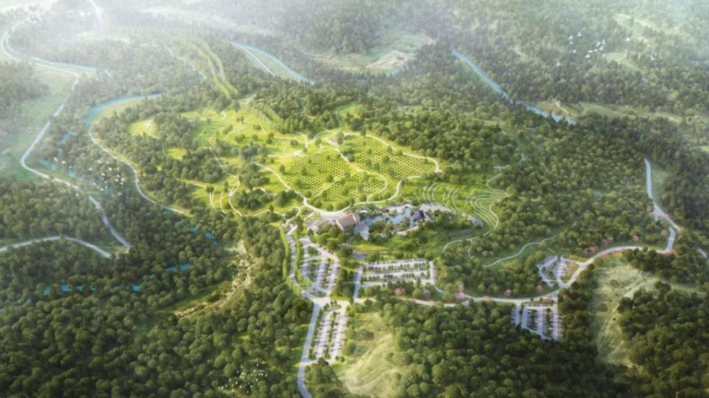 Simulación del futuro cementerio chino de Monistrol de Calders