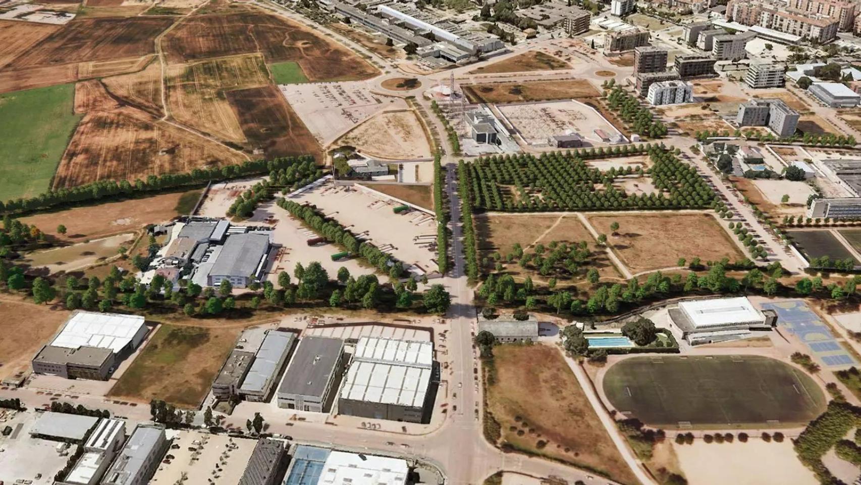 Los terrenos en los que se levantará el Campus de Salud de Girona, el esperado complejo sanitario y residencial que revitalizará la atención sanitaria de la provincia gerundense