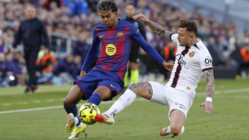 Lamine Yamal, durante el Barça-Mallorca