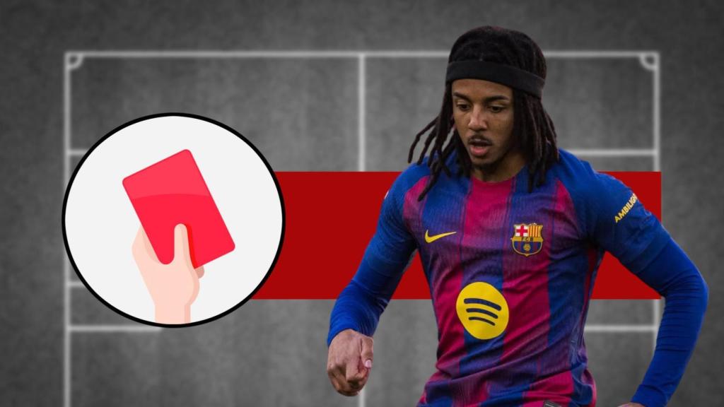 Tarjeta roja en el Barça-Mallorca para Jules Koundé