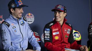 Los hermanos Álex (izq.) y Marc Márquez, en el pasado Gran Premio de las Américas / EP