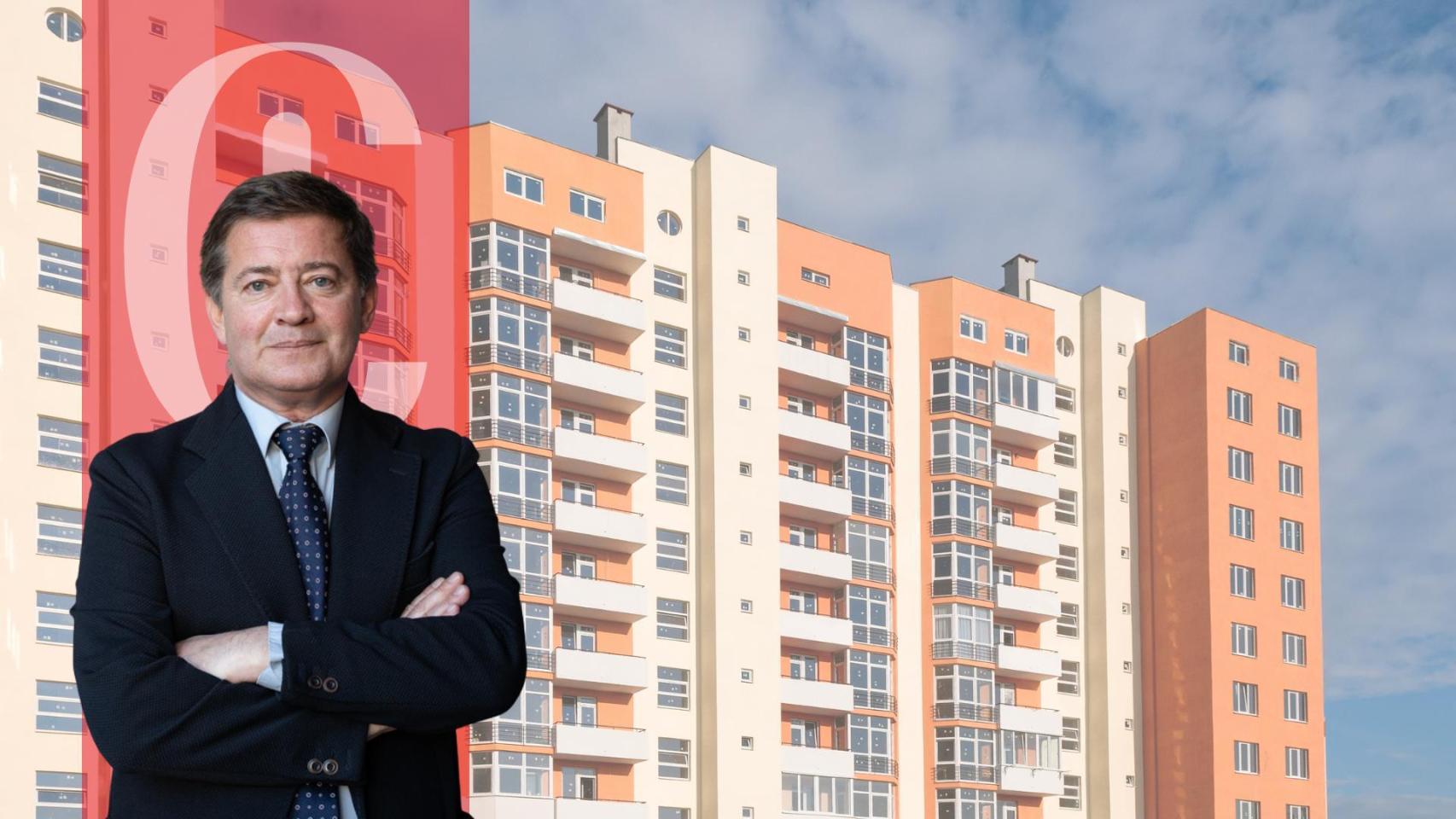 Un fotomontaje de Gonzalo Baratech con una imagen de edificios de fondo