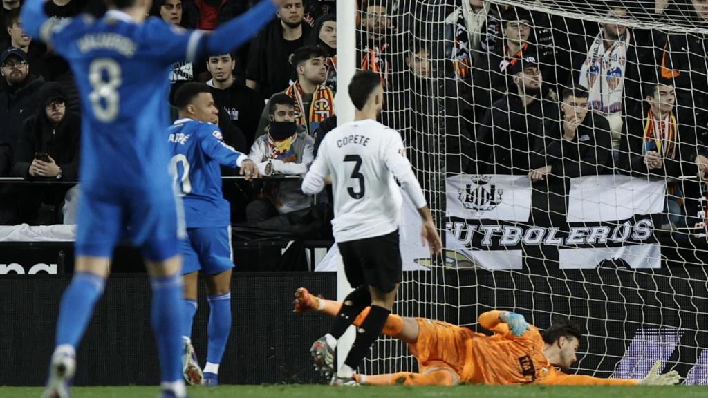 Kylian Mbappé marca gol en el Valencia-Real Madrid