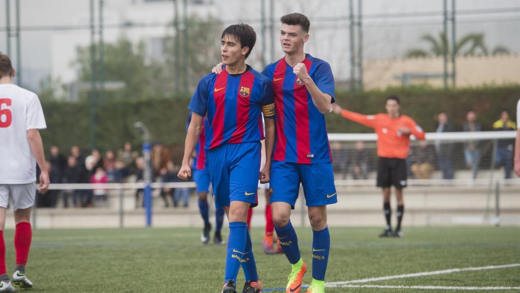 Éric García, capità a les categories inferiors del Barça