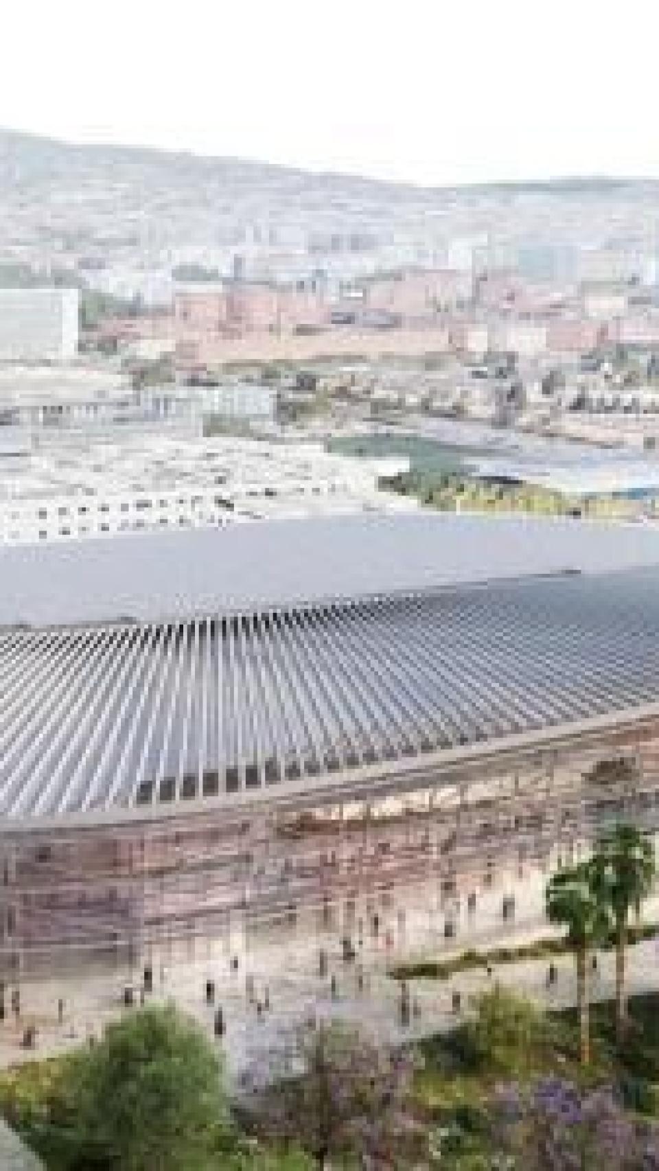 Imatge exterior del futur Palau Blaugrana