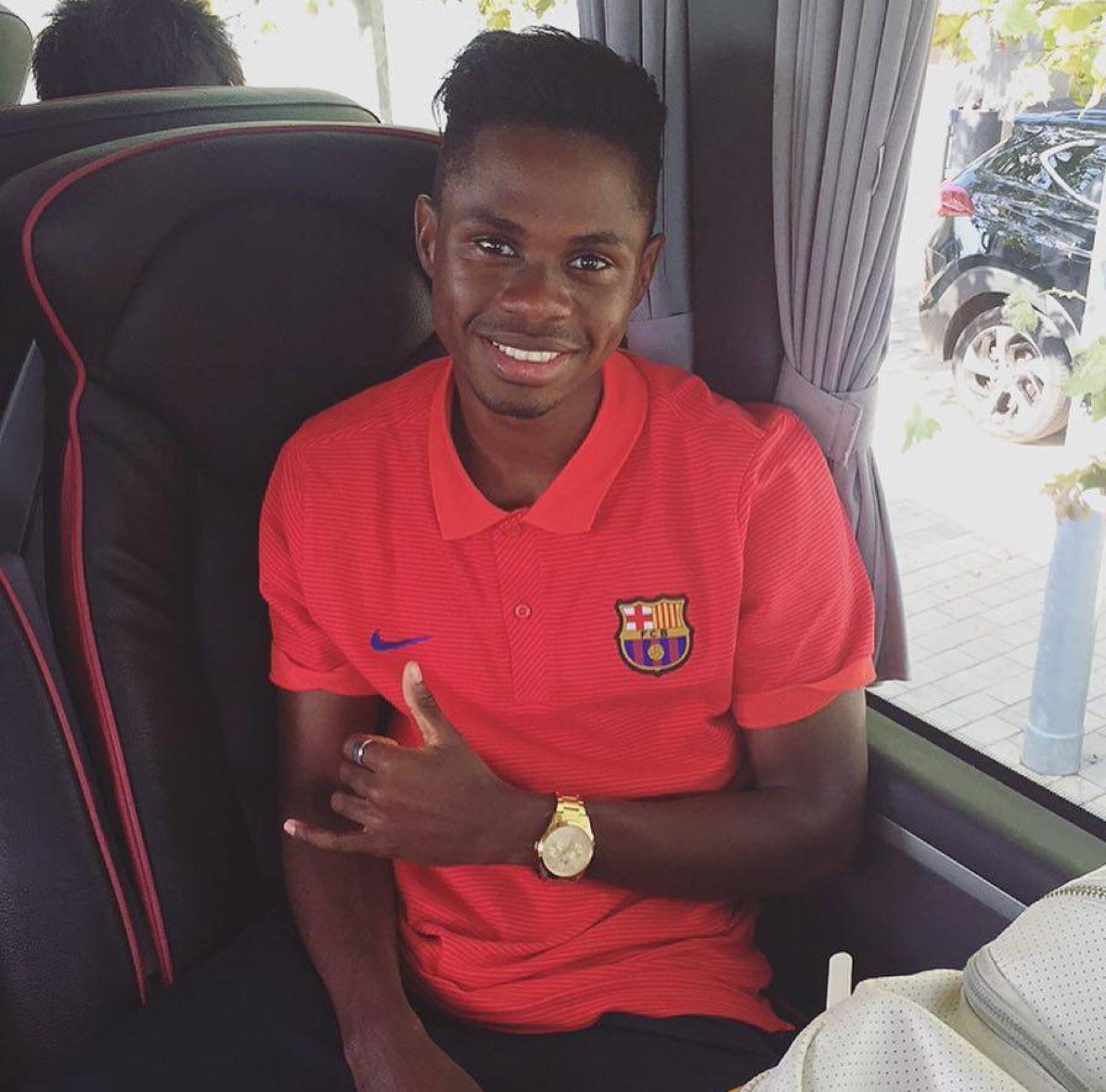 Braima Fati, durant la seva etapa a la Masia del Barça