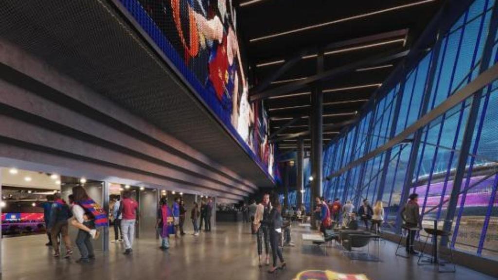 Imagen virtual del interior del nuevo Palau Blaugrana